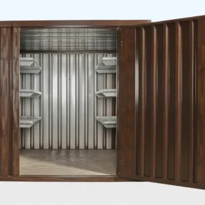 Hout-Look Afwerking Demontabel Flat Pack Opslagcontainer 2M X 2.1M