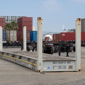 20-foot Flat Rack Zeecontainer – Cargo-worthy