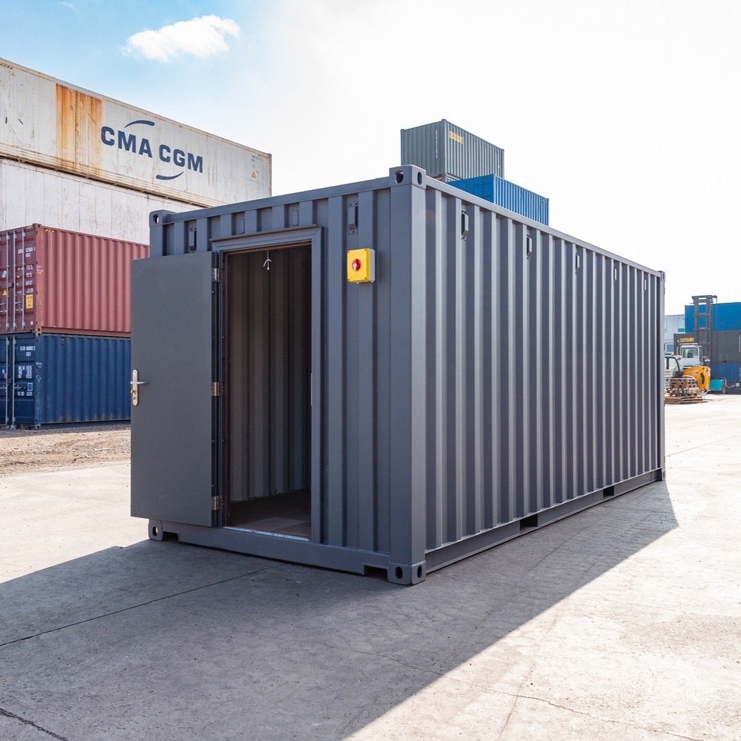 Enhanced 20ft Standard Zeecontainer – Grey Finish