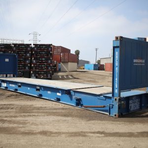 40-foot Flat Rack Zeecontainer – Cargo-worthy