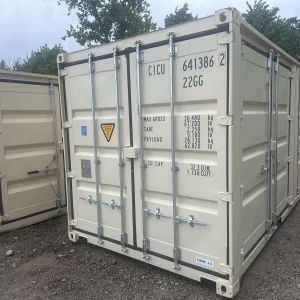 20ft open zijzeecontainer – één reis – met zijdeuren