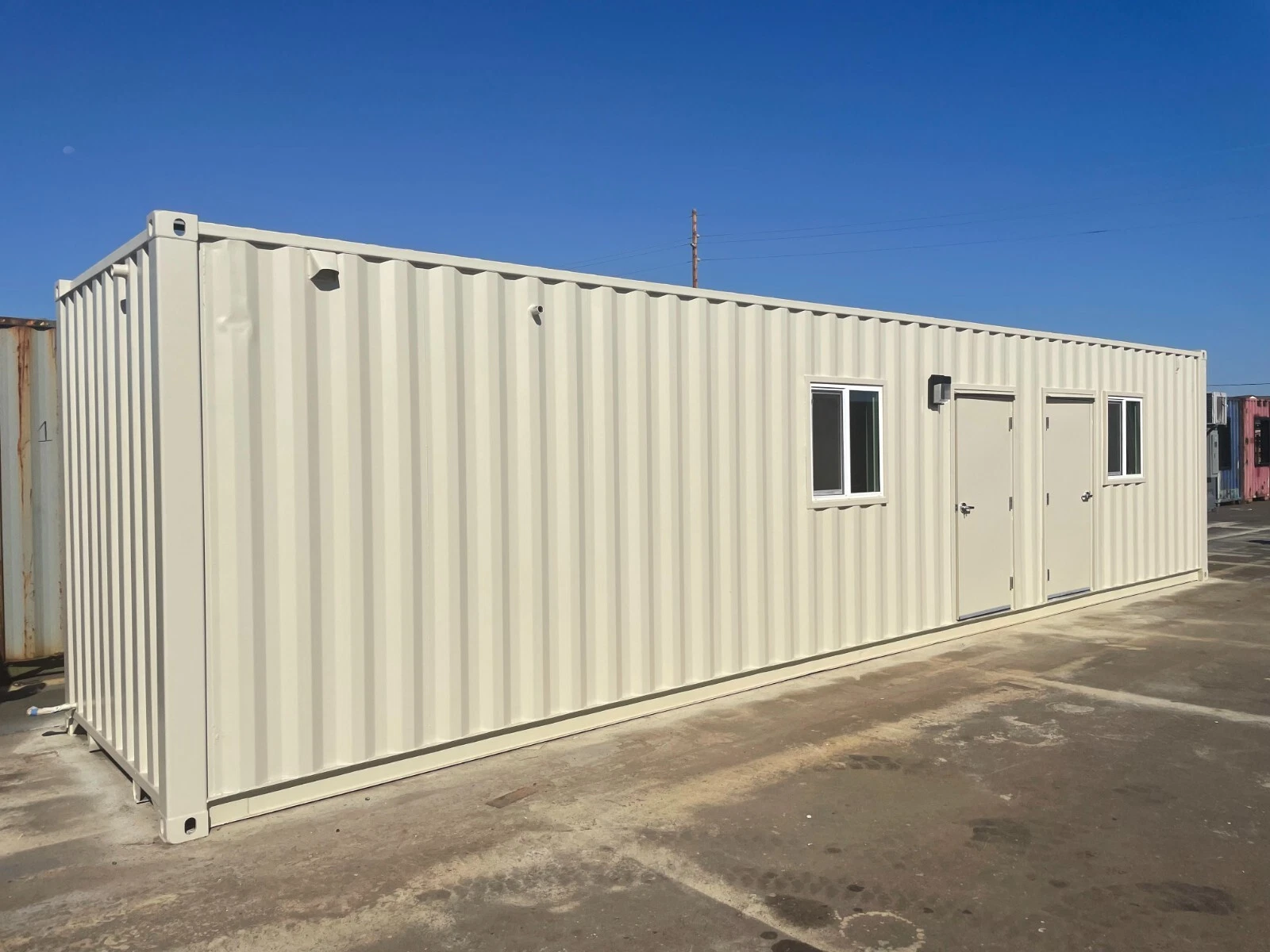 40ft Zeecontainer Kantoorunit met ADA Toilet - Afbeelding 2