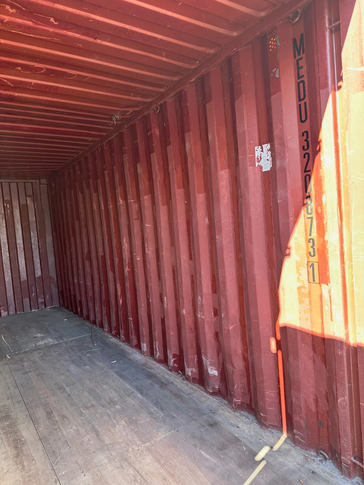 20ft Conex Shipping / Opslagcontainer – Geel/Goud – Geprijsd om te verkopen! - Afbeelding 11