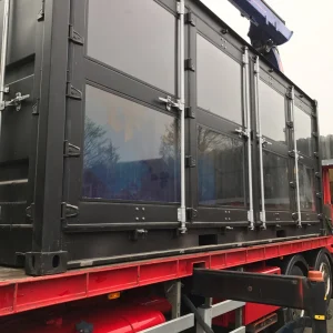 20ft container met glazen ramen