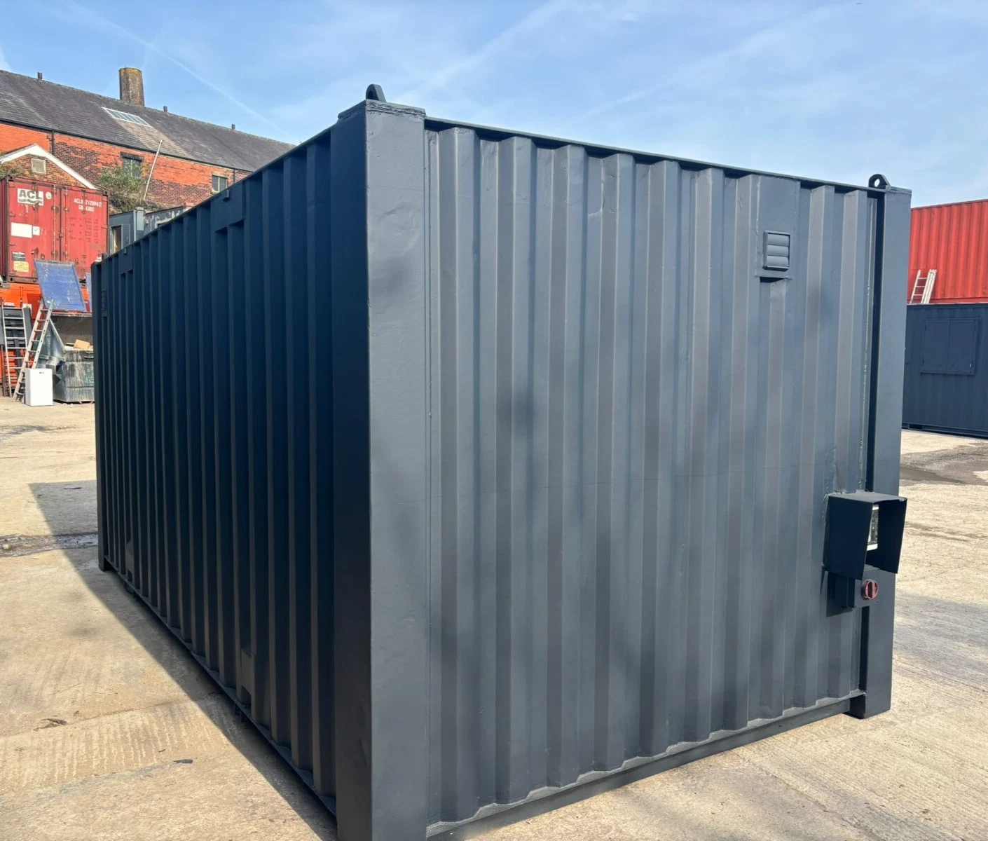 20ft Anti Vandal Kantoorunit kantine met scheidingswand in elke kleur - Afbeelding 3