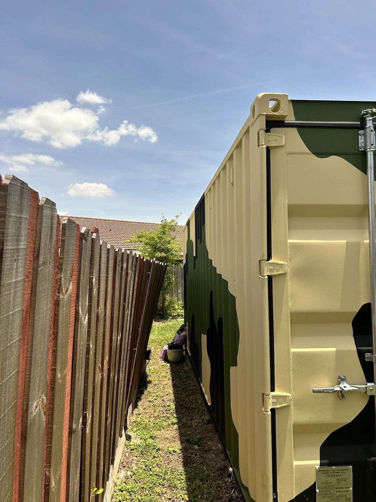 20ft Camouflage Opslagcontainer – Wind & Water Tight - Afbeelding 4