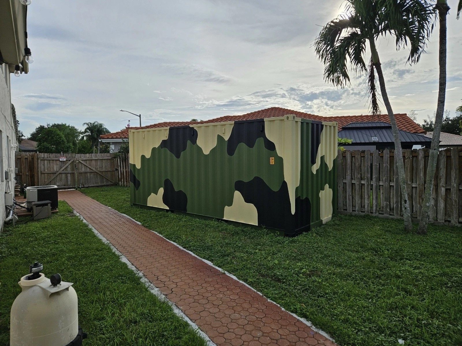 20ft Camouflage Opslagcontainer – Wind & Water Tight - Afbeelding 3