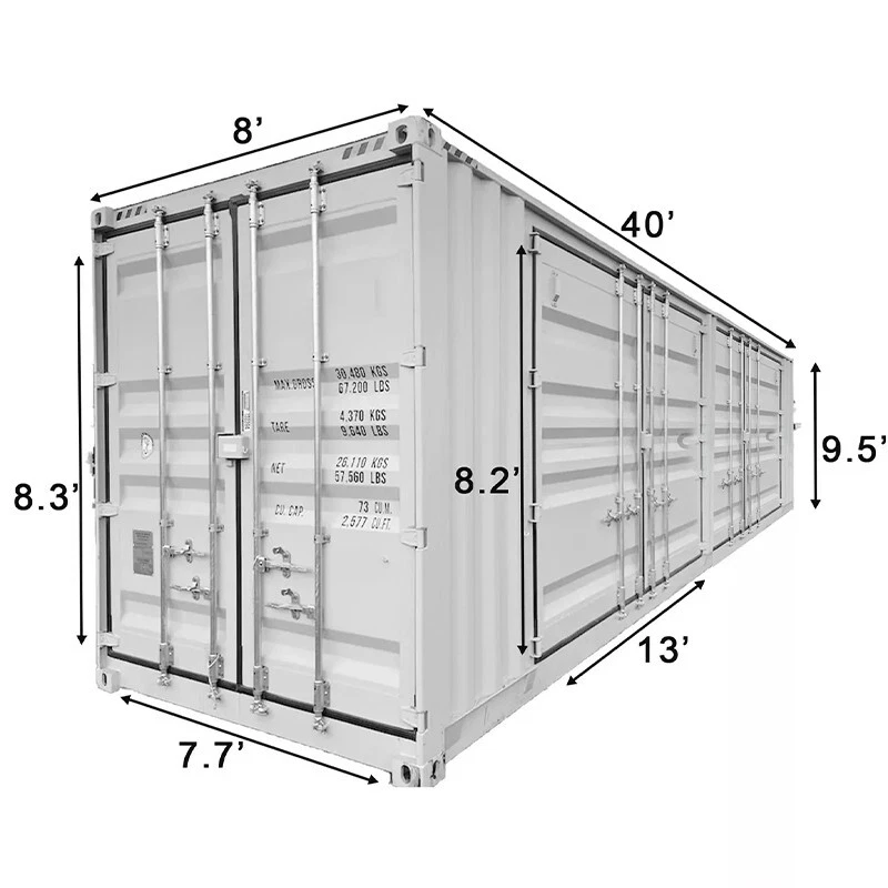 40ft Zeecontainer Met 4 Zijdeuren - Afbeelding 18